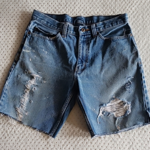 unbranded Pants - Vintage 90's Bermuda beautiful cut off Distressed Jean shorts